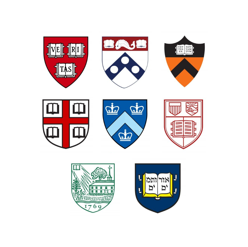 Ivy league universities. Лига плюща эмблема. Гербы университетов Лиги плюща. Атрибутика университетов Лиги плюща. Лига плюща Пенсильвания.